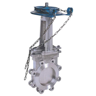 PZL43H链轮对夹式刀型闸阀