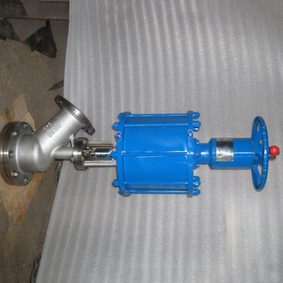 FL641H气动带手动放料阀