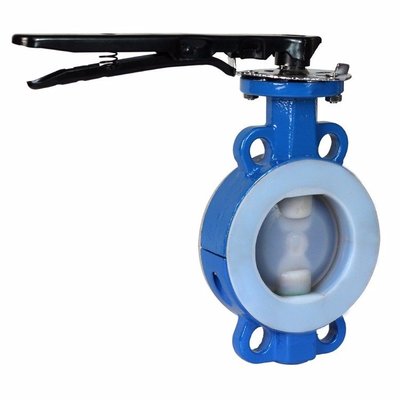 D71F46手动对夹式衬氟蝶阀