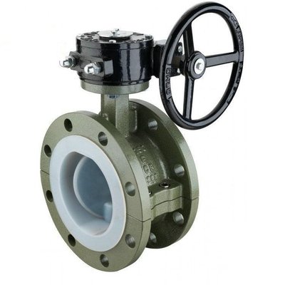 D341F46法兰式衬氟蝶阀