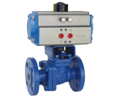 Q641F46气动衬氟球阀