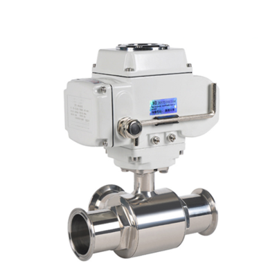 电动卫生级快装三通球阀